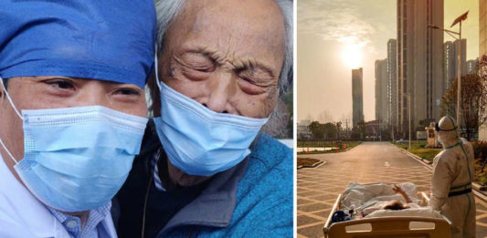 The Nanjinger - Old Man in Wuhan Snapped Viewing Last Sunset Cured of Covid-19