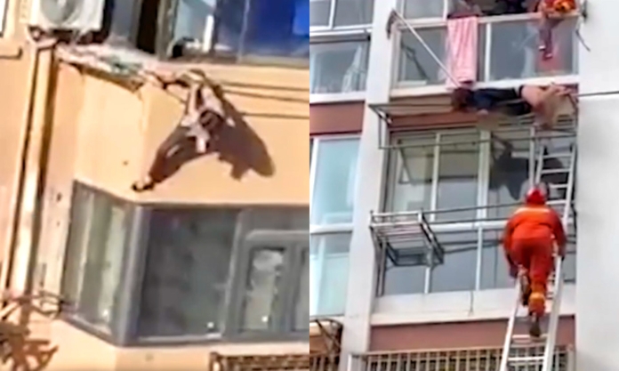 The Nanjinger - Two Ladies, Three Balconies, Death Averted in Nick of Time