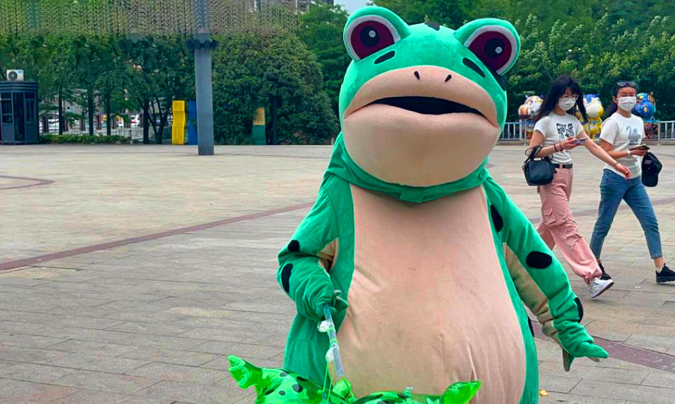Nanjing Frog Lady Goes Viral! But Who is She and Why She Do it? The Nanjinger