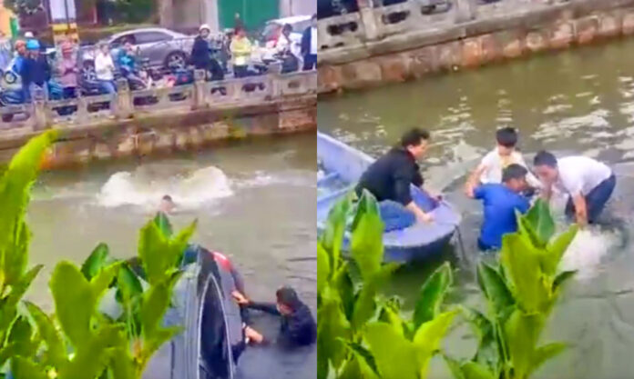 The Nanjinger - Saved from Sinking in Suzhou by Swimmers' Smashing Moves