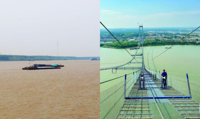 The Nanjinger - Workers Now Able to “Walk” across River on Longtan Yangtze River Bridge