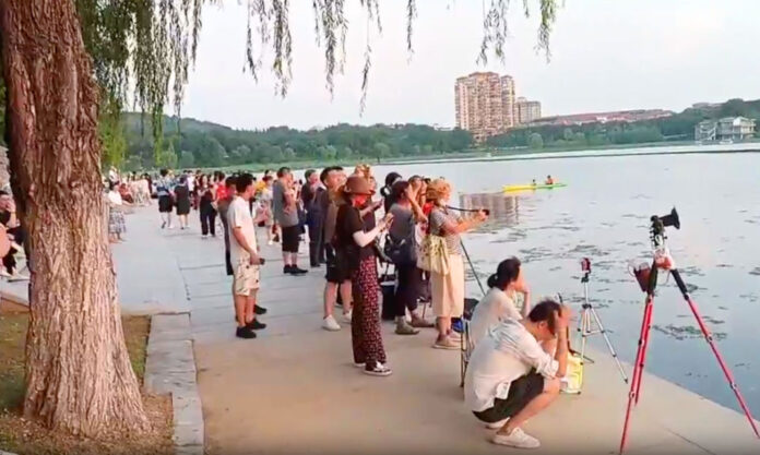 The Nanjinger - What are All these Crowds Waiting for by Xuanwu Lake in Nanjing?