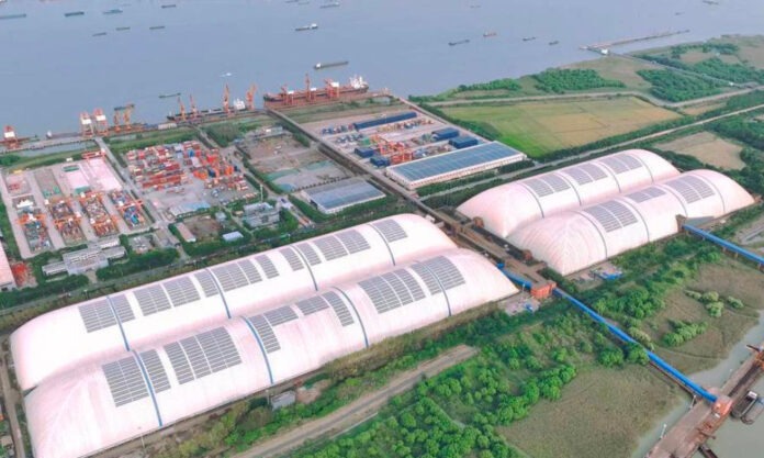 The Nanjinger - 270,000 SQM Bulk Material Storage Greenhouse Completed in Changzhou