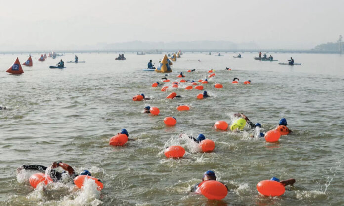 The Nanjinger - 600 Participate in 2023 Xuzhou Triathlon Centred around City’s Yunlong Lake