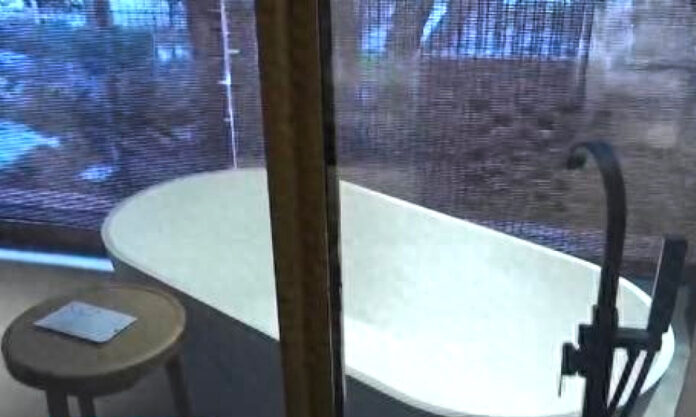 The Nanjinger - Woman Bathes Naked for all to See; Hotel’s Bamboo Curtain a Joke The Nanjinger - Woman Bathes Naked for all to See; Hotel’s Bamboo Curtain a Joke