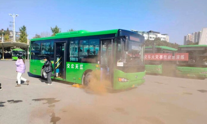 The Nanjinger - Zhenjiang Drills for Spontaneous Combustion of Electric Bus Battery The Nanjinger - Zhenjiang Drills for Spontaneous Combustion of Electric Bus Battery