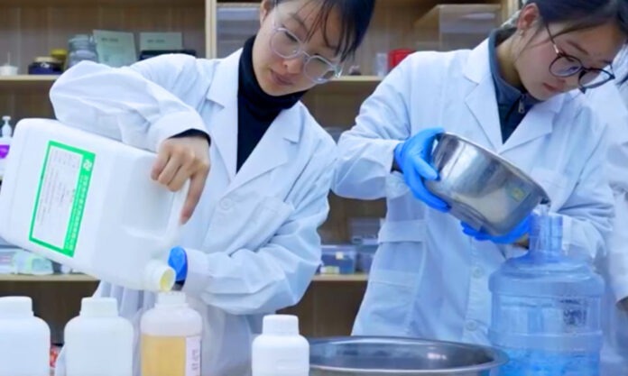 The Nanjinger - Pharmaceutical Students in Huai’an Make Osmanthus Hand Cream for Teachers
