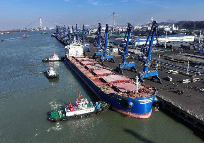 The Nanjinger - Seagoing Ship with 11.6 Metre Draft Makes Historic First Call in Nanjing