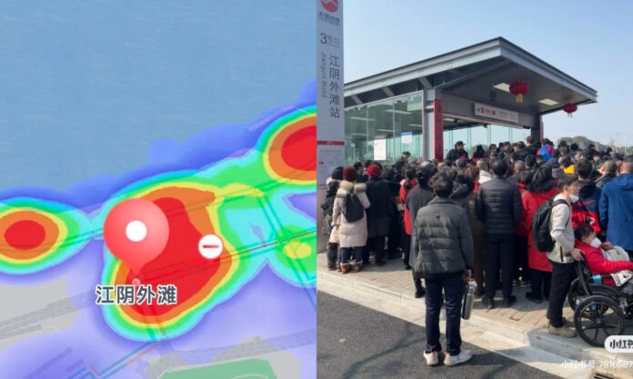 The Nanjinger - Heat Map Released by Wuxi Shows New Bund Station to be #1 in China