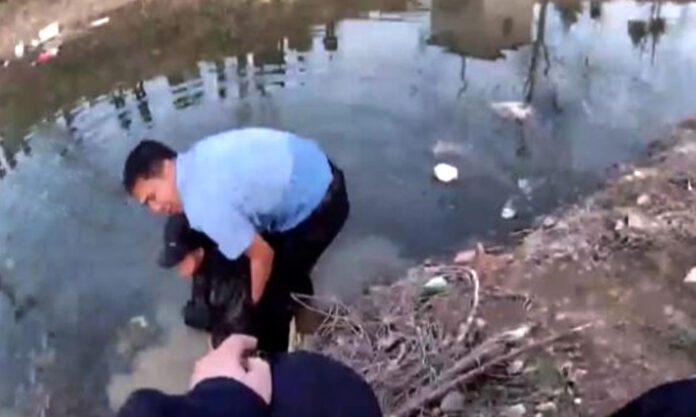 The Nanjinger - Miraculous Survival of 91 YO Man in Suqian; Hand to Hand Relay Pulls Him from Water