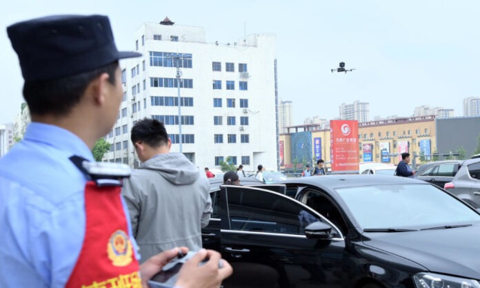 The Nanjinger - Drone Now Polices Drop off Lane at Lianyungang Railway Station