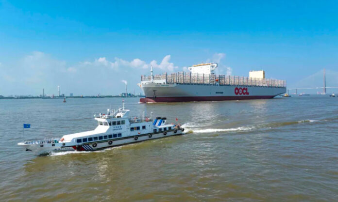The Nanjinger - Final Biggest Container Ship on Earth Sets Sail from Nantong