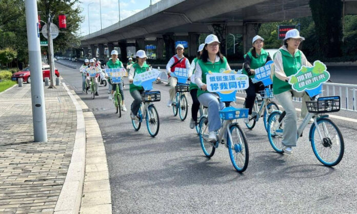 The Nanjinger - Students in Yancheng Push Greener More Sustainable Future on World Car free Day