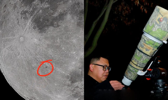 The Nanjinger - Photographers in Lianyungang Capture Space Station in Lunar Transit