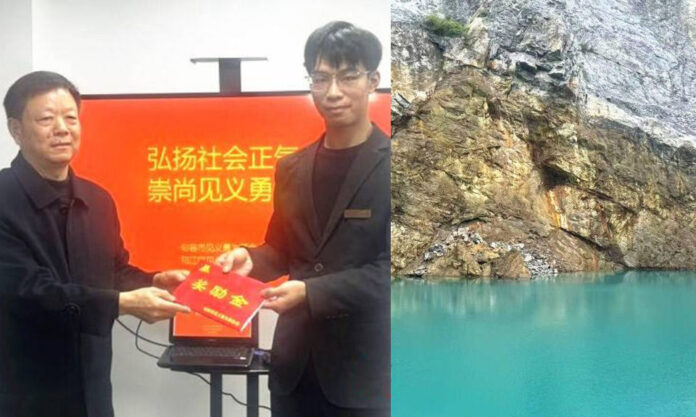 The Nanjinger - Young Yangzhou Man Strips off Own Clothes to make Lifeline for Drowning Woman